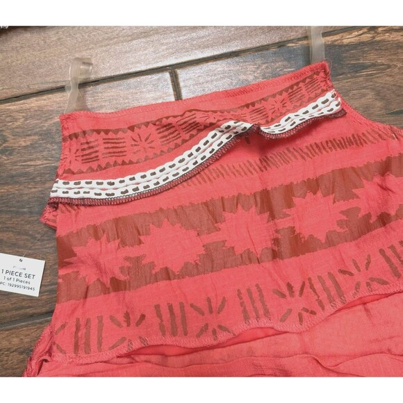 Girls Disney MOANA Princess Cosplay Dress Moana Costume Halloween Size S 6/7 NWT - Picture 6 of 9